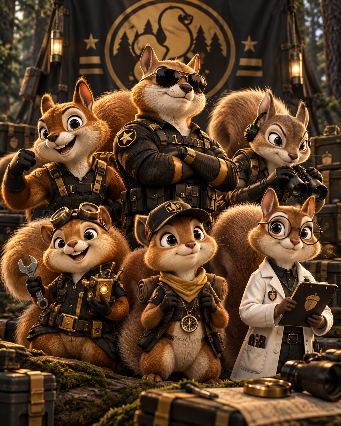 Squirrel Team Six